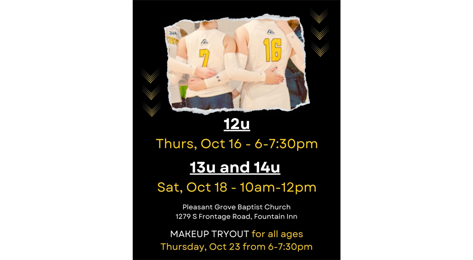 Fall Tryout times